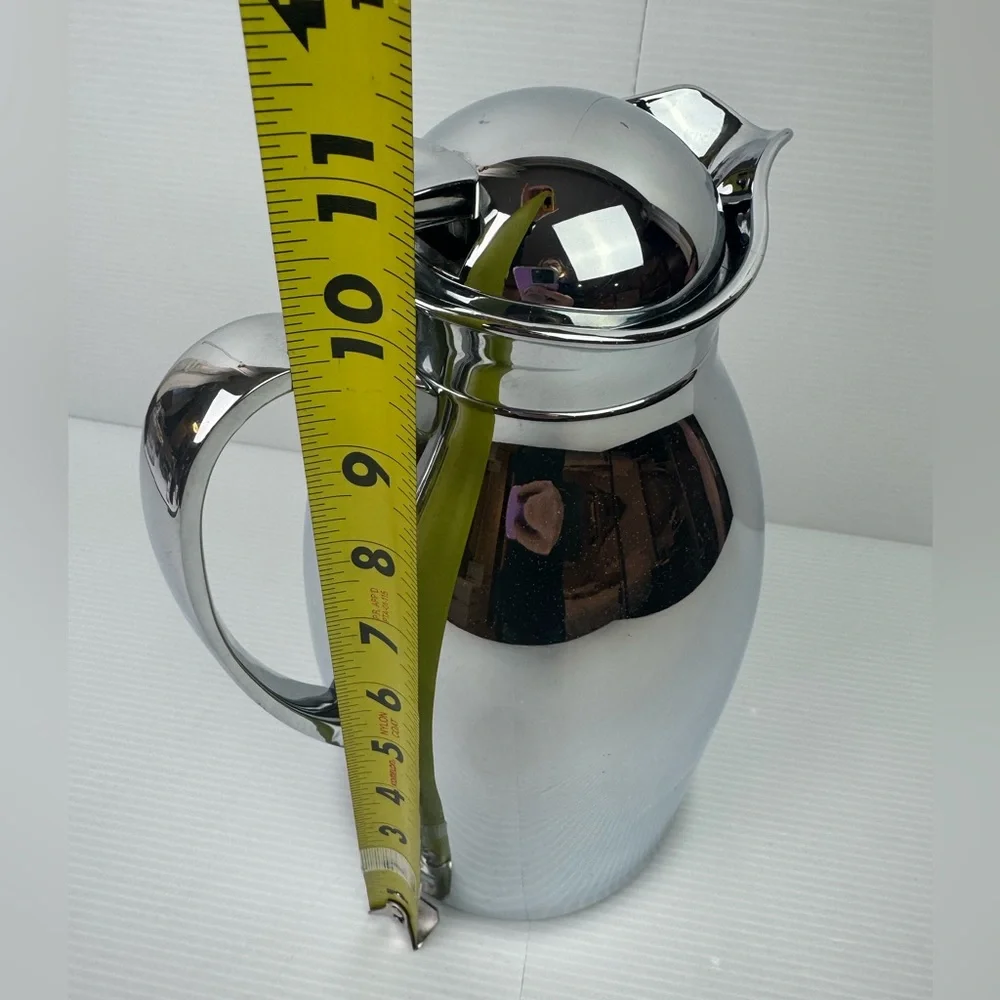 Crate And Barrel Mirror Thermal Insulated Coffee Carafe 1.5L Kitchen Dining Bar